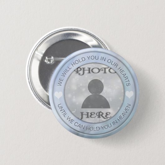Foto aangepaste herinneringen toevoegen ronde button 5,7 cm (Voorkant /achterkant)