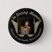 Foto aangepaste herinneringen toevoegen ronde button 5,7 cm (Voorkant)