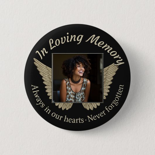 Foto aangepaste herinneringen toevoegen ronde button 5,7 cm (Voorkant)