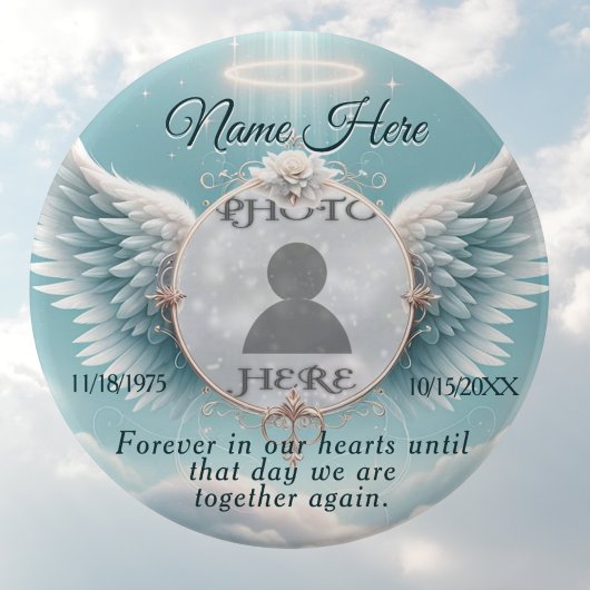 Foto aangepaste herinneringen toevoegen ronde button 5,7 cm