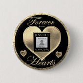 Foto aangepaste herinneringen toevoegen ronde button 5,7 cm (Voorkant)