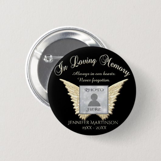 Foto aangepaste herinneringen toevoegen ronde button 5,7 cm (Voorkant /achterkant)