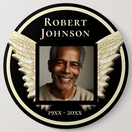 Foto aangepaste herinneringen toevoegen ronde button 6,0 cm (Voorkant)