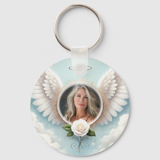 Foto aangepaste herinneringen toevoegen sleutelhanger (Voorkant)