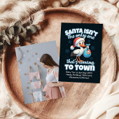 Foto aangepaste kerst zwangerschap aankondiging