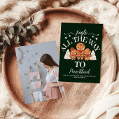 Foto aangepaste kerst zwangerschap aankondiging