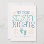 Foto aangepaste kerst zwangerschap aankondiging (Voorkant)