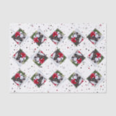 Foto aangepaste kleur-matching sneeuw & sterren |  tissuepapier (Voorkant)