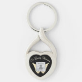 Foto aangepaste Memorial-Button toevoegen Sleutelhanger (Voorkant)