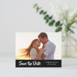 Foto Aangepaste Moderne Typografie Opslaan Datum Aankondigingskaart