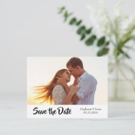 Foto Aangepaste Moderne Typografie Opslaan Datum Aankondigingskaart