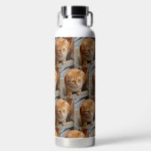 Foto Aangepaste Sjabloon met wieltjes op wieltjes Waterfles (Voorkant)