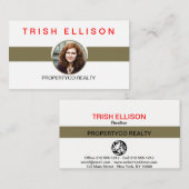 Foto Aangepaste Sjabloon Visitekaartje invoegen (Voorkant / Achterkant)