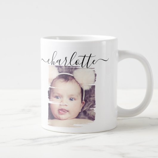 Foto Aangepaste Typografie Grote Koffiekop (Rechts)