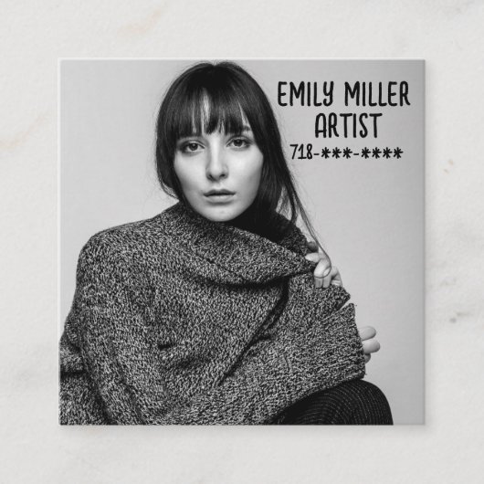 FOTO Aangepaste Visitekaartjes (Voorkant)