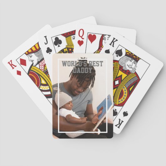 Foto Aangepaste werelden Beste vaders Dag Pokerkaarten (Achterkant)