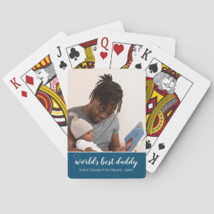 Foto Aangepaste werelden Beste vaders Dag Pokerkaarten