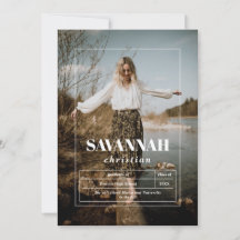 Foto aankondiging eindexamen middelbare school