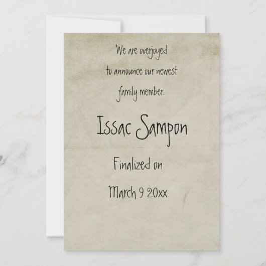 foto-aankondiging goedkeuring aankondiging (Achterkant)