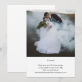 Foto Aankondiging van persoonlijke weddenschappen (Voorkant / Achterkant)