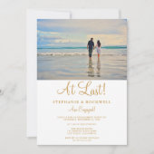 Foto Aankondiging van Verloving Partij Uitnodiging (Voorkant)