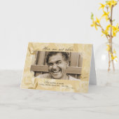 Foto Aanpasbare Religieuze Sterfdag  Kaart (Gele Bloem)