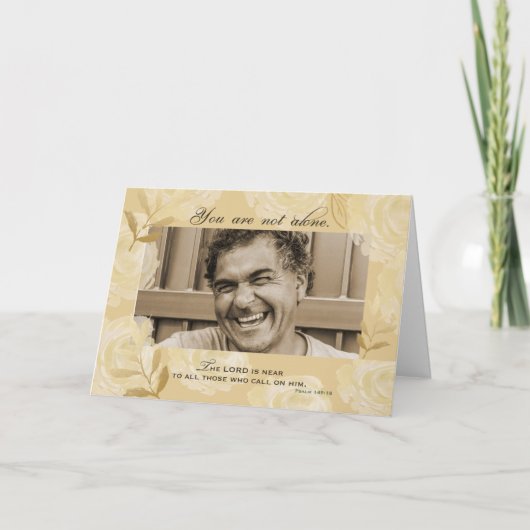 Foto Aanpasbare Religieuze Sterfdag  Kaart (Voorkant)