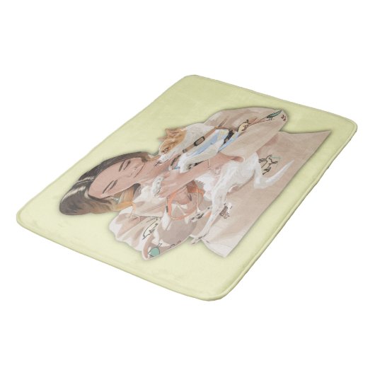 Foto aanpassen badmat (Gekanteld)