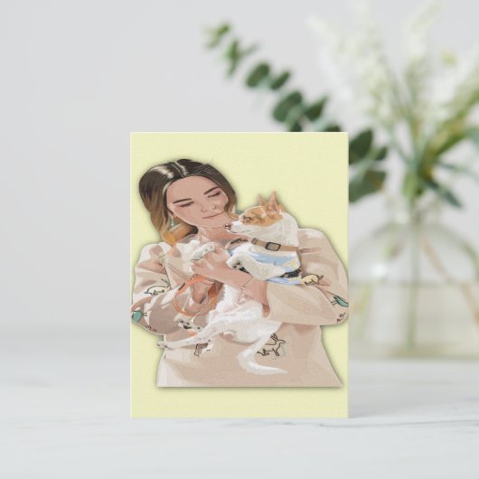 Foto aanpassen briefkaart (Staand voorkant)