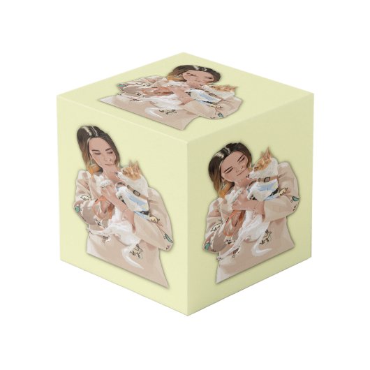 Foto aanpassen kubus (Voorkant hoekig)