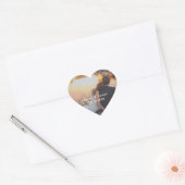 Foto Aanpassen Verloving hart Sticker bruiloft (Envelop)