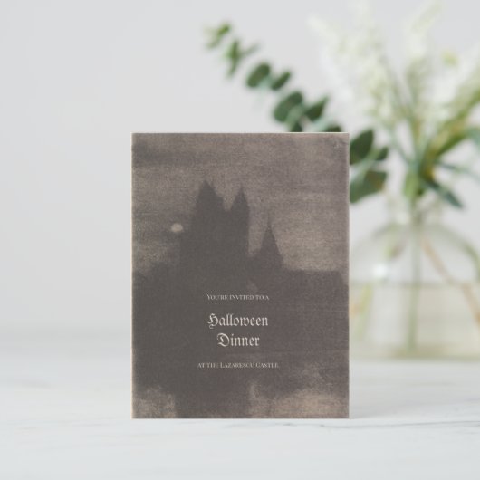  Foto Aanvraag voor Aangepaste Halloween-partij Briefkaart (Staand voorkant)