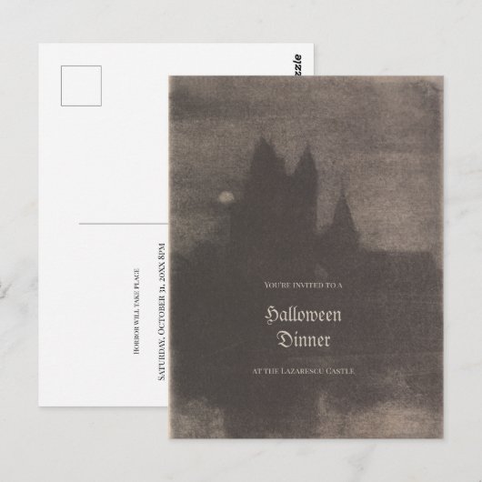  Foto Aanvraag voor Aangepaste Halloween-partij Briefkaart (Voorkant / Achterkant)