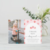 Foto Aardbei bedankkaart Kaart (Staand voorkant)