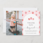 Foto Aardbei bedankkaart Kaart (Voorkant)