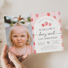 Foto: Aardbery Birthday Invitation | Aardbei Kaart