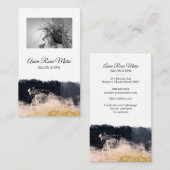 *~* Foto Abstract Gold White Girly Chic Visitekaartje (Voorkant / Achterkant)