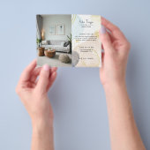 Foto Abstracte Waterverf Vormen GoID-Folie Flyer (Hand)