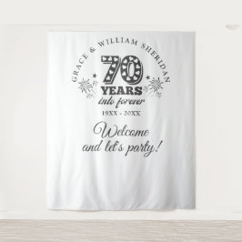 Foto-achtergrond 70-jarig jubileum 'In eeuwigheid' Wandkleed