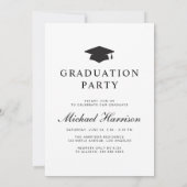 Foto Achtergrond Graduation Party Vellum Overlay Kaart (Achterkant)