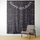 Foto-achtergrond met sterrenhemel Gelukkig feest Wandkleed (In situ)