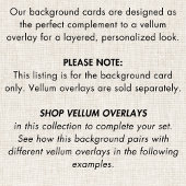 Foto Achtergrond voor Vellum QR Code Wedding Kaart