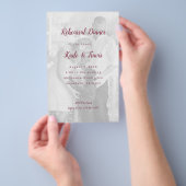 Foto Achtergrond Wijntekst repetitief diner Uitnod Flyer (Hand)