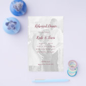 Foto Achtergrond Wijntekst repetitief diner Uitnod Flyer (Enkel)