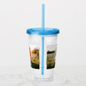Foto Acryl Tumbler met stro Acryl Drinkbeker (Rechts)