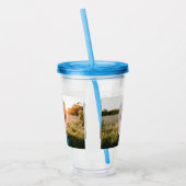 Foto Acryl Tumbler met stro Acryl Drinkbeker (Links)