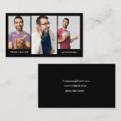 Foto Actors Headshot Model 3 Visitekaartje (Voorkant / Achterkant)