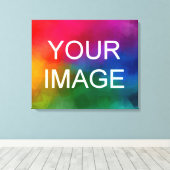 Foto Afbeelding Afbeelding Logo Sjabloon HQ Budget Canvas Afdruk (Insitu (Houten vloer))