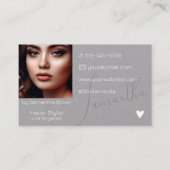 Foto Afbeelding Elegante moderne kalligrafie handt Visitekaartje (Achterkant)