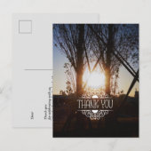 foto afbeelding kaart, bedankt kaart (Voorkant / Achterkant)